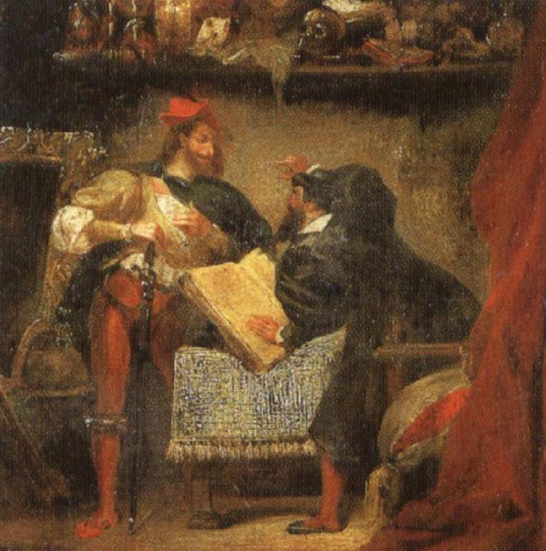 georges bizet a scene from goethe s faust faust tempted by mephistopheles Spain oil painting art